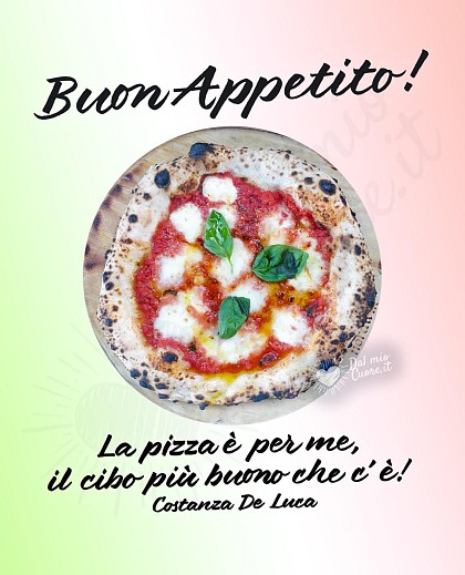 Buona petitopa. La pizza è per me, il cibo più buono che c'è!