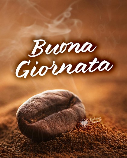 Buona giornata con chicco di caffè