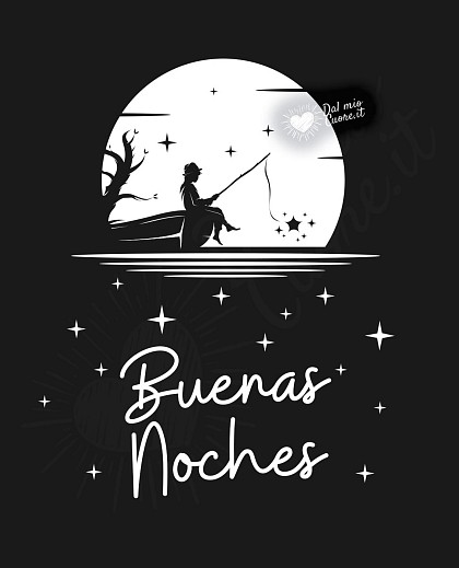 Imágenes de buenas noches con estrellas y luna