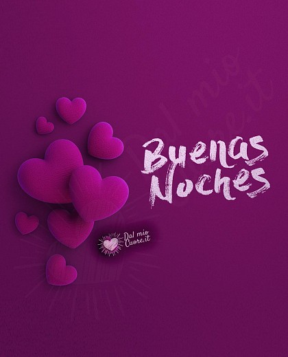 Buenas Noches con corazones