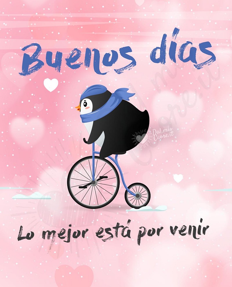 Imagen de buenos dias con frase: Lo mejor está por venir