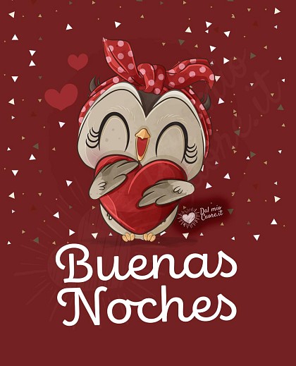Buenas noches con un búho