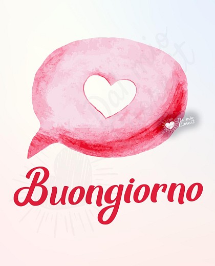 Buongiorno con un cuore