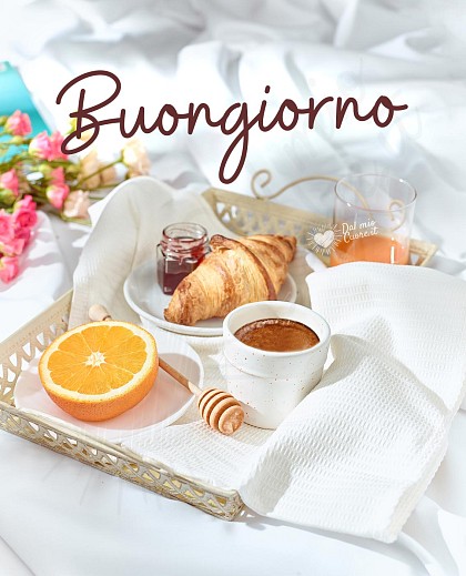 Buongiorno con colazione a letto