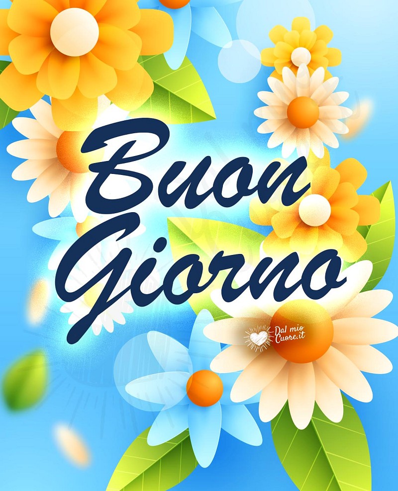 Buon Giorno estivo con fiori
