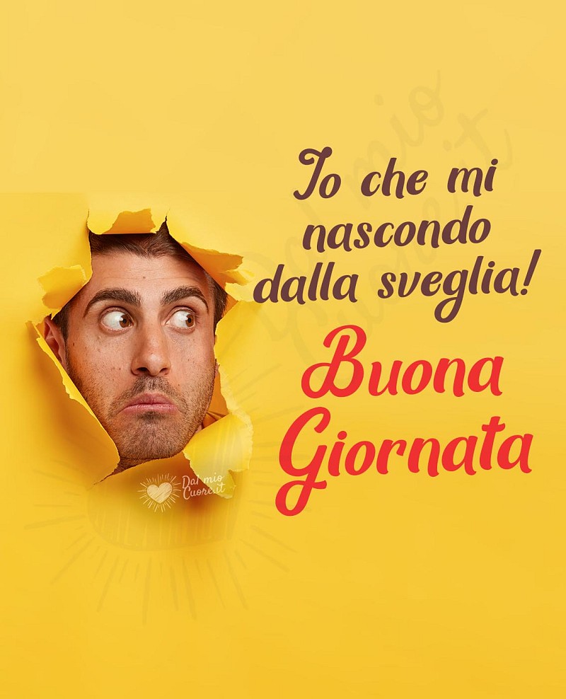 Io che mi nascondo dalla sveglia! Buona Giornata (divertente)
