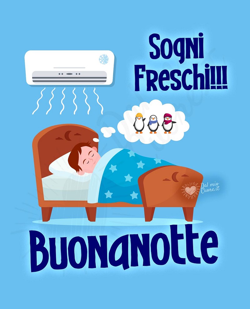 Buonanotte Divertente d'Estate: Sogni freschi sotto il climatizzatore!