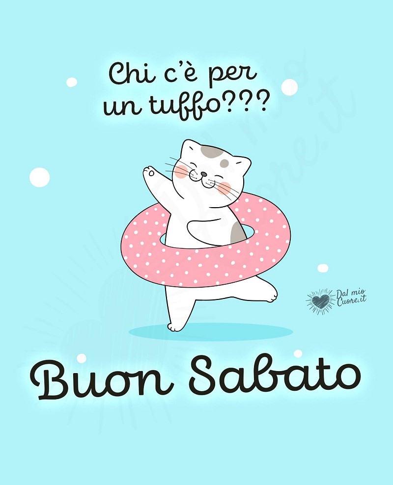 Chi c’è per un tuffo??? Buon sabato