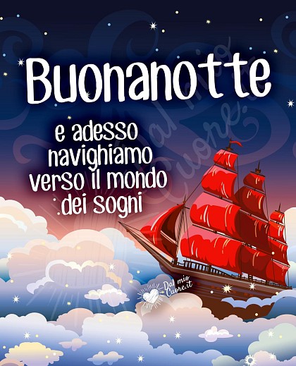 E adesso navighiamo verso il mondo dei sogni