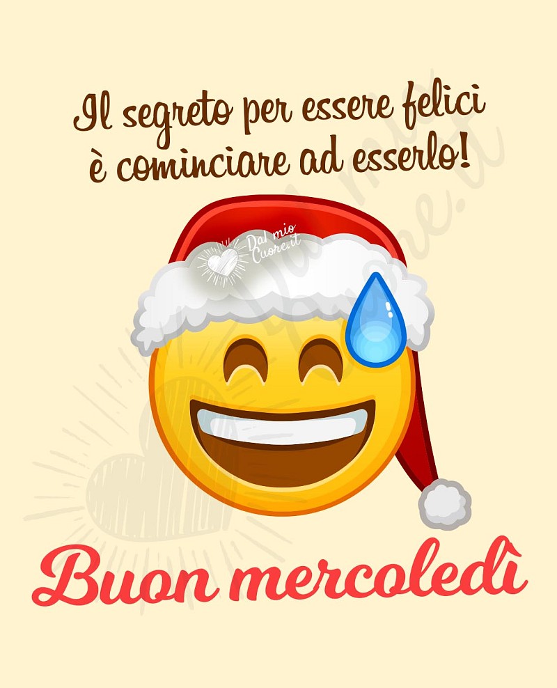 Buon mercoledì con segreto per essere felici