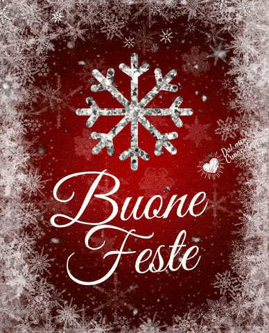 Buone Feste. GIF e video con musica e con neve