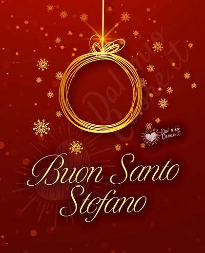 Buon Santo Stefano