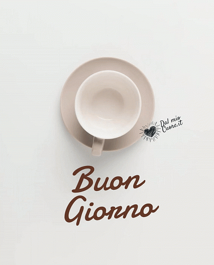 Buongiorno GIF con caffè