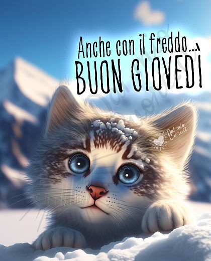 Anche con il freddo... buon giovedì
