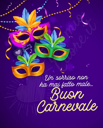 Un sorriso non ha mai fatto male... Buon Carnevale