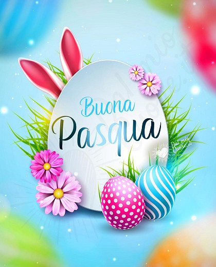 Buona Pasqua. Immagine di auguri elegante