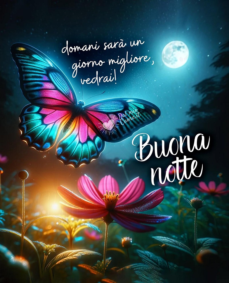 Domani sarà un giorno migliore, vedrai! Buona notte