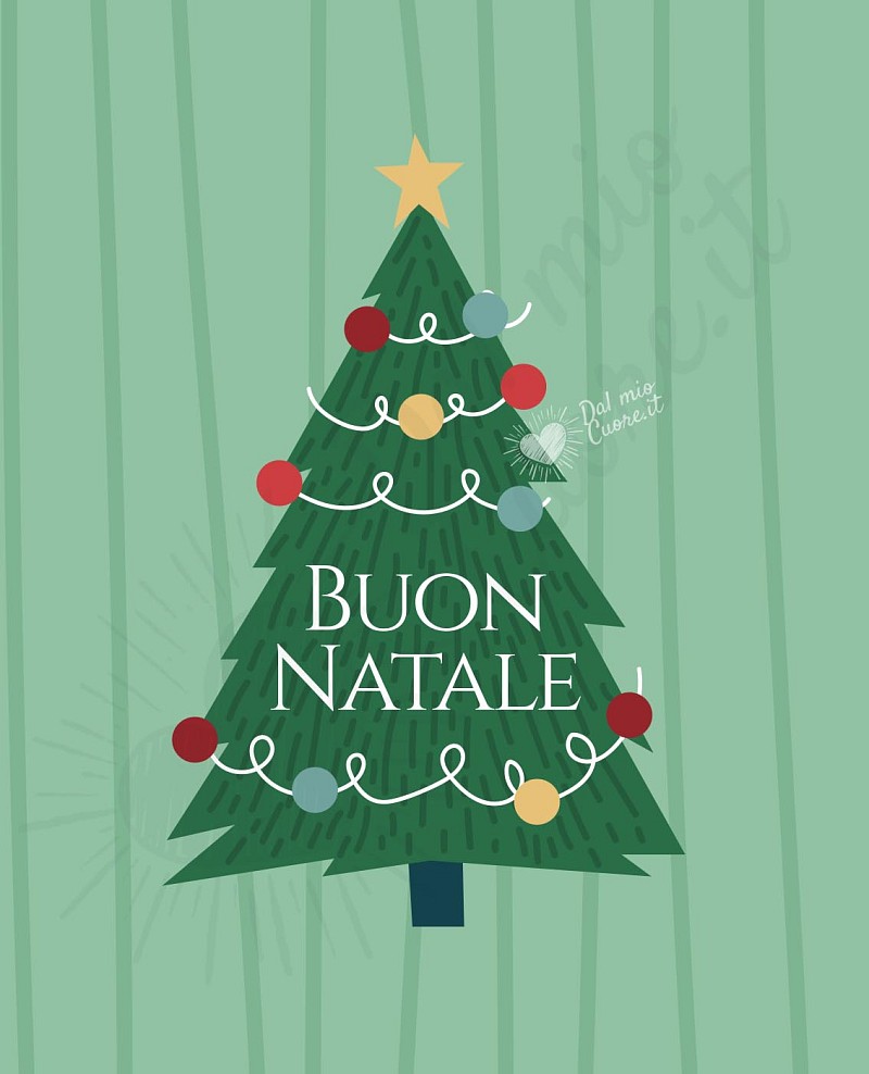 Immagini di Buon Natale con albero