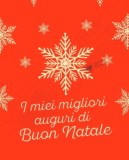 I miei migliori auguri di Buon Natale