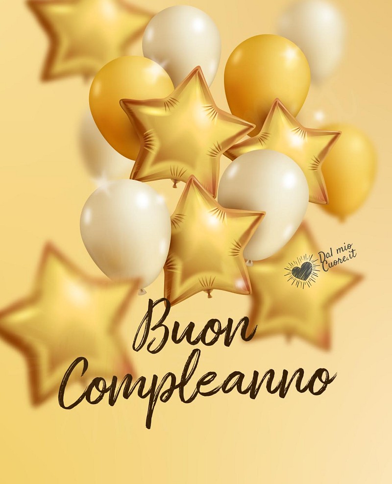 Buon compleanno con palloncini