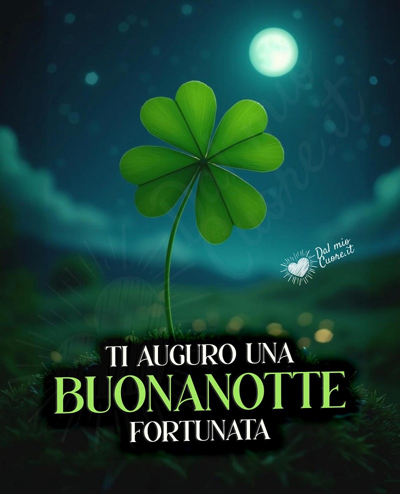 Ti auguro una buonanotte fortunata