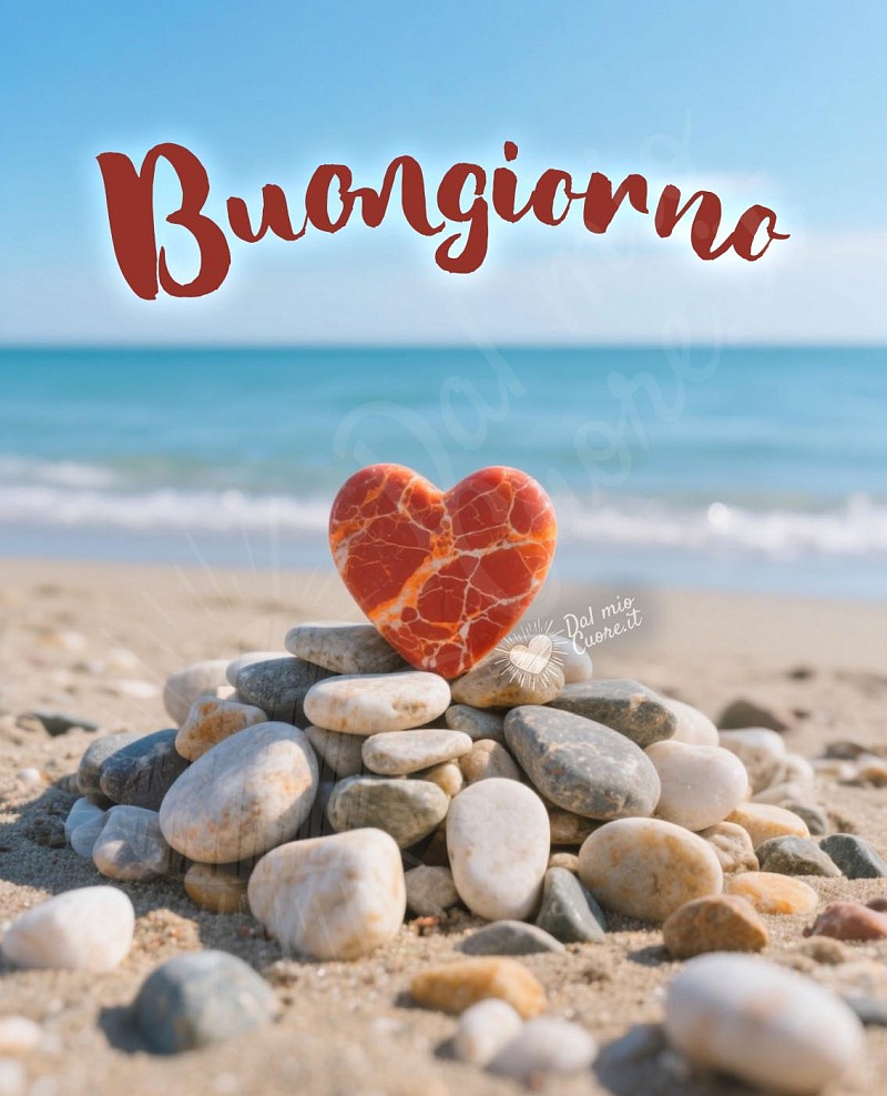 Immagine Buongiorno estiva col cuore sul mare